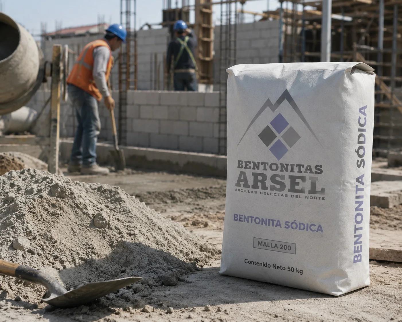 Aplicación de bentonita para sellado