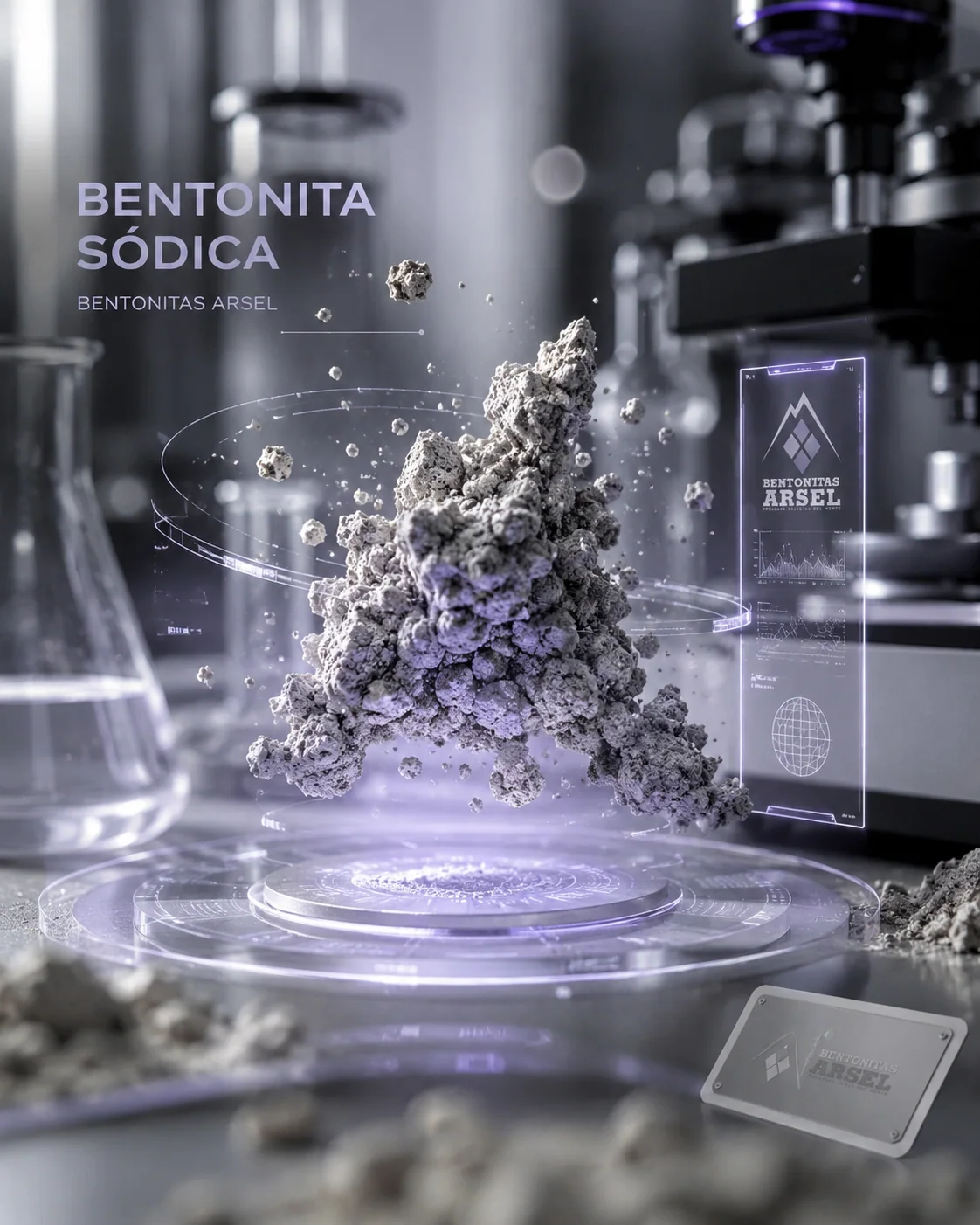 Bentonita para fundición y formulaciones especializadas analizada en laboratorio